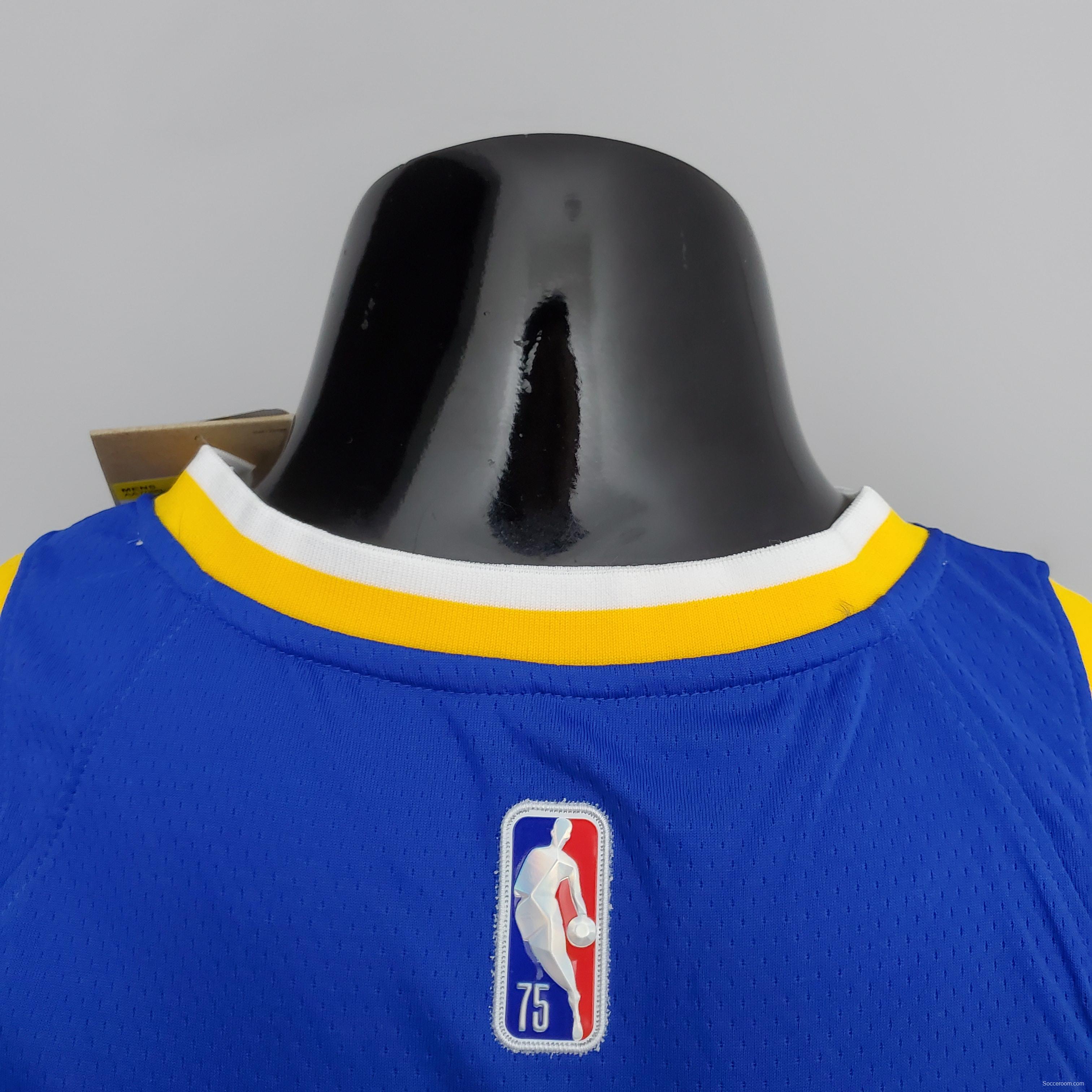 75th Anniversary Golden State Warriors Thompson #11 Mexico Edition Blue NBA Jersey