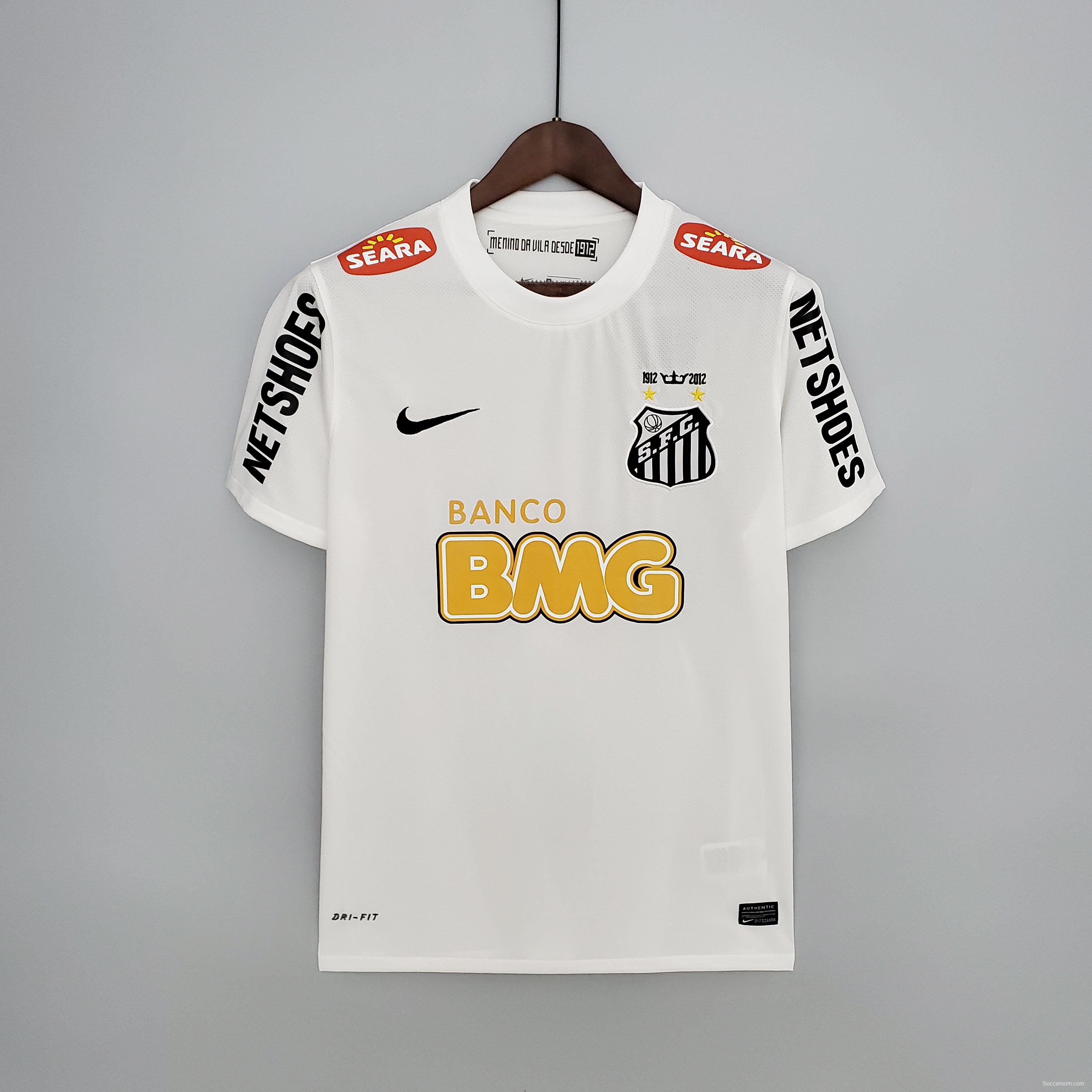 Retro 12/13 Santos home Soccer Jersey