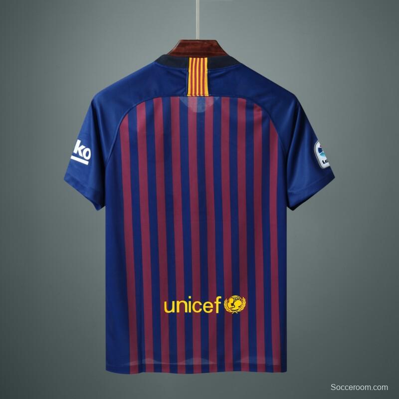 18-19 Barcelona home Soccer Jersey