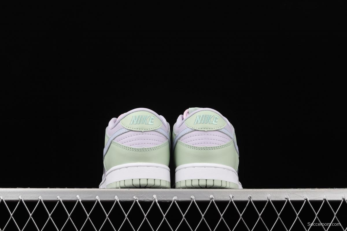 NIKE SB DUNK Low Prm white light purple color SB buckle rebound fashion leisure board shoes DD1503-600