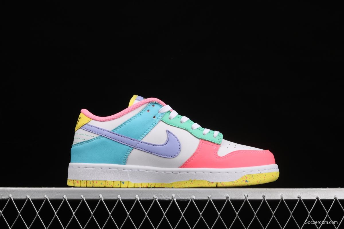 NIKE SB DUNK Low SE Candy egg / candy mandarin duck dunk series low side leisure sports skateboard shoes DD1872-100