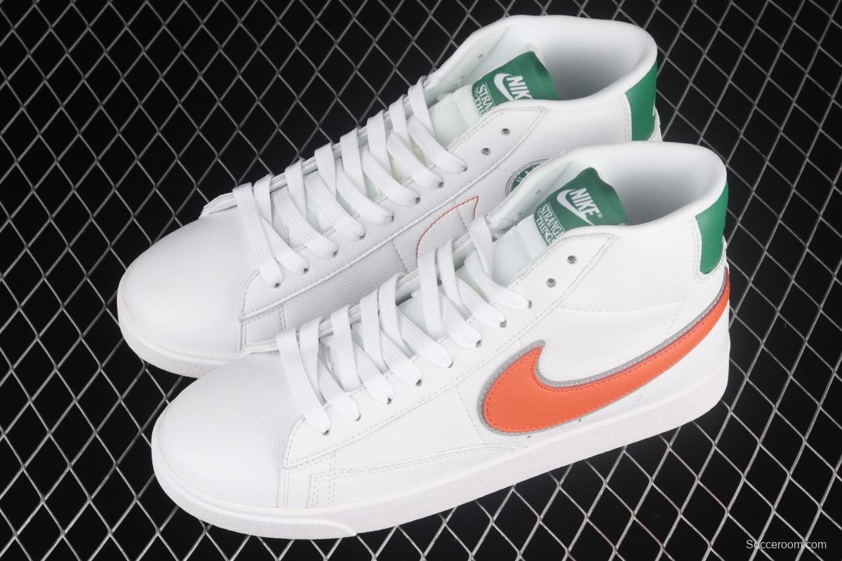 Stranger Things x NIKE Blazer Mid QS HH Trail Blazers high-top leisure sports board shoes CJ6101-100