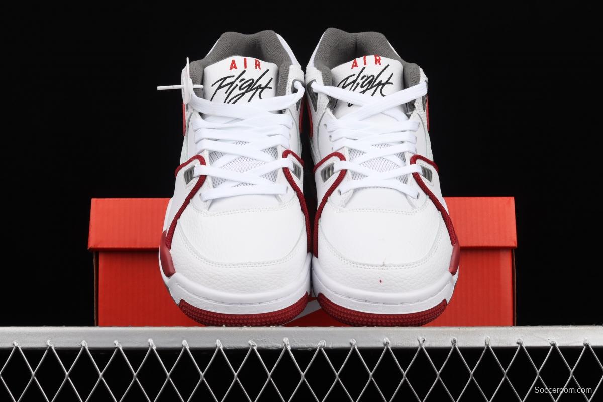 NIKE Air Flight 89 white and red air cushion basketball shoes DD1173-100