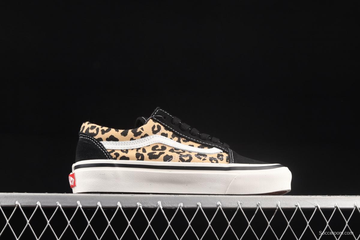 Vans Anahiem Factory Skool 36 DX Anaheim new leopard print low-top shoes VN0A54F39GI