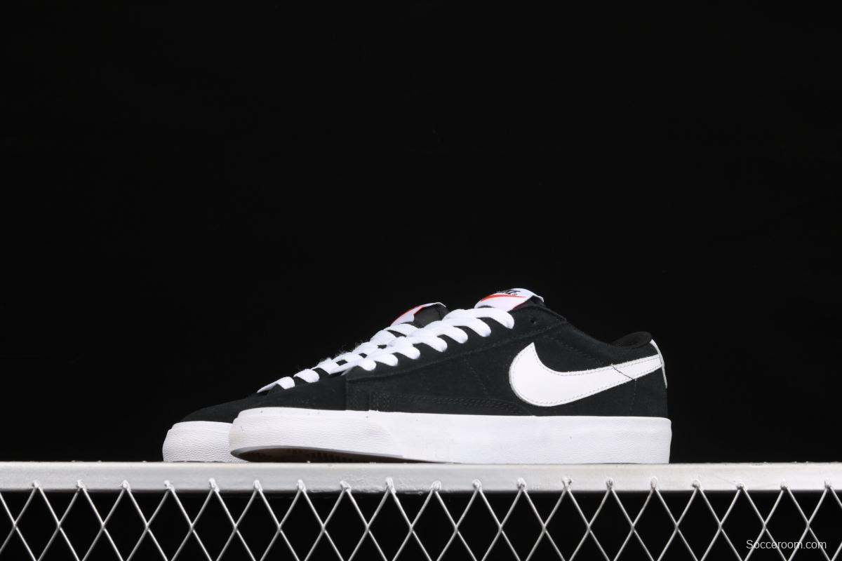 NIKE Blazer Low Prm Trail Blazers leather low-top skateboard shoes 538402-004