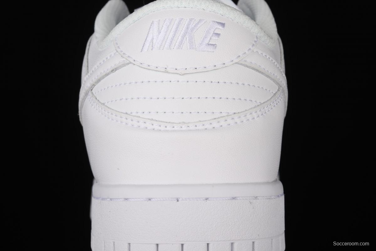 NIKE SB DUNK Low Prm pure white color SB buckle rebound fashion leisure board shoes DD1503-109