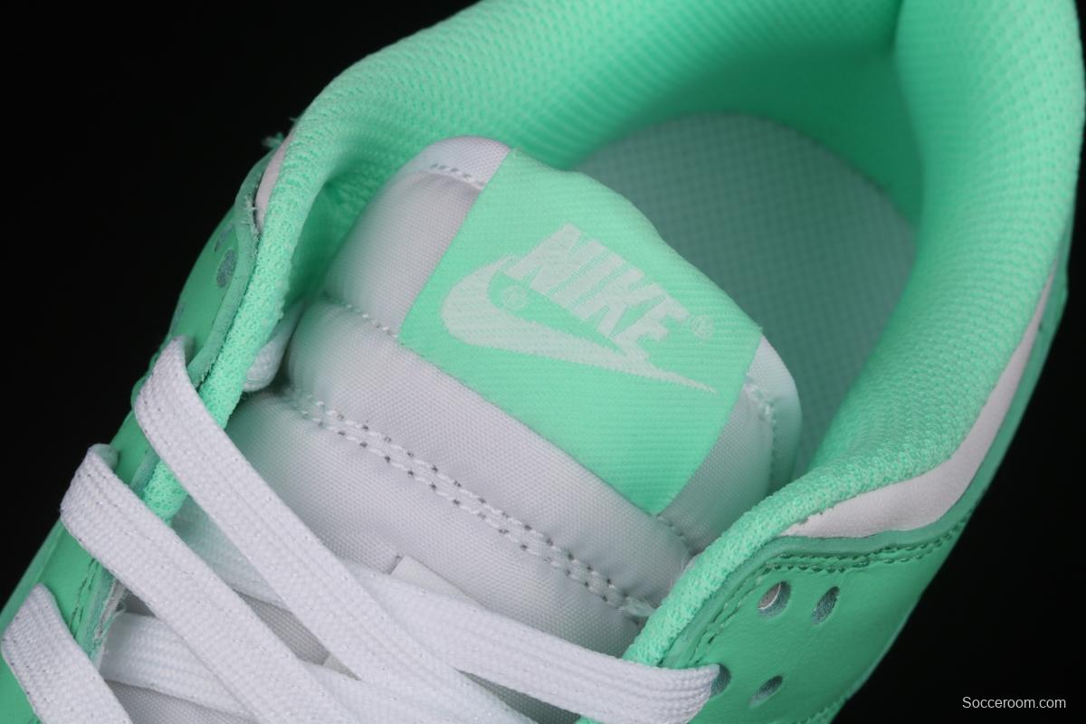 NIKE SB DUNK Low White/Green Glow Tiffany Green White Slam Dunk Series low side leisure sports skateboard shoes DD1503-105