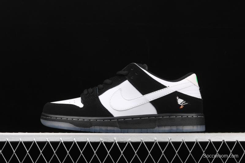 Jeff Staple x NIKE SB DUNK Low Pigeon 3.0Black and White Panda Pigeon low side Classic Leisure Sports Board shoes BV1310-013 