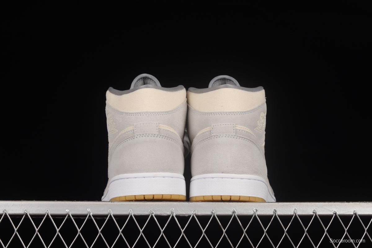 Air Jordan 1 Mid coconut milk mid-top basketball shoes DN4281-100