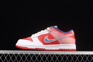 Cactusplantfleamarket x NIKE DUNK Low Rainbow smiley face joint style rainbow mandarin duck joint style low-side sports leisure board shoes LF4587-001