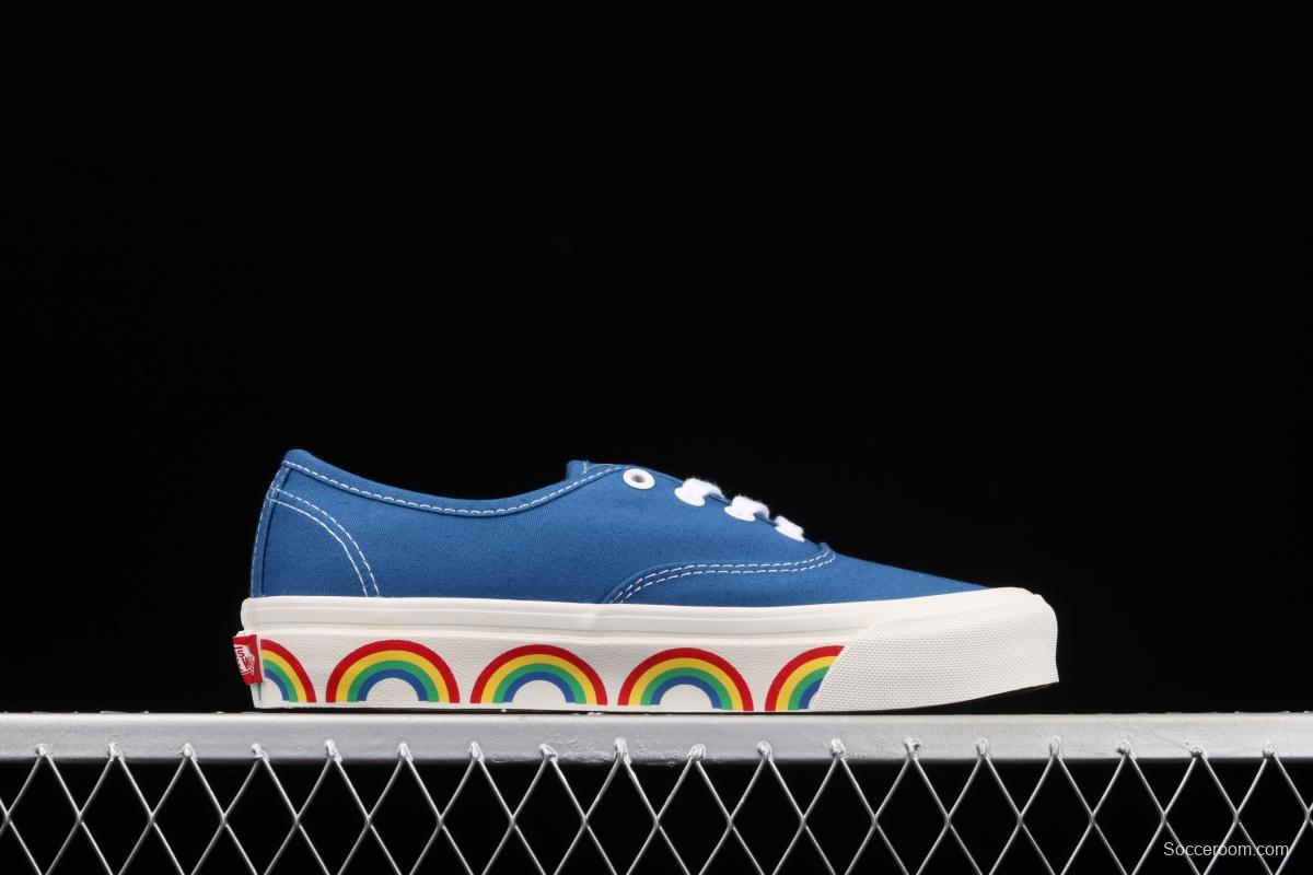 Vans Authentic blue rainbow Anaheim low-top casual board shoes VN0A54F241D