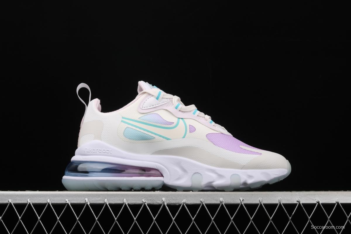 NIKE Air Max 270React new high-frequency mesh function half-palm air cushion cushioning running cloth shoes CK6929-100