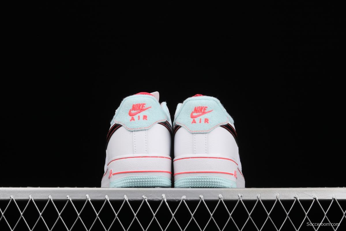 NIKE Air Force 11607 LV8 GS White/Black-Flash South Coast new color low-top casual board shoes DD7709-100