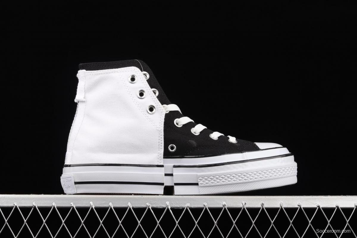 Converse x Feng Chen Wang 2in1 Chuck 70 deconstruct and reshape the joint style high top casual board shoes 169839C