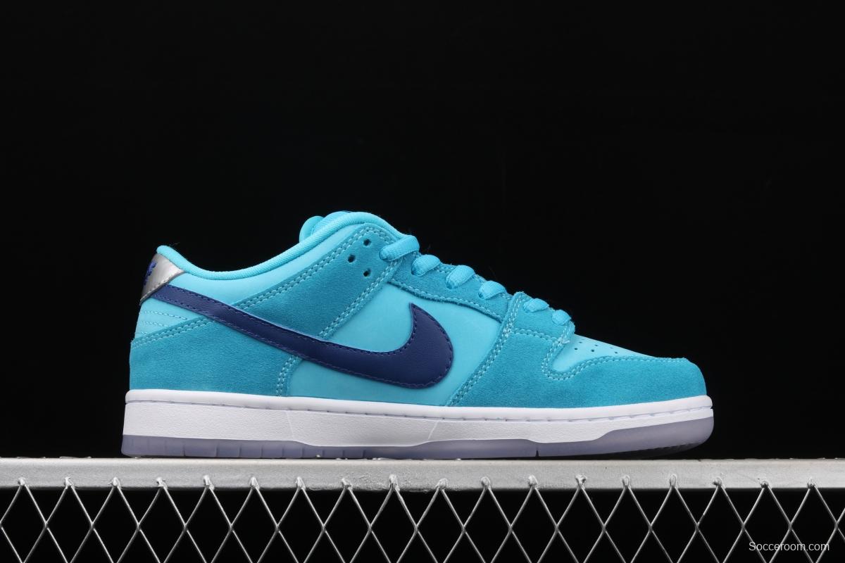 NIKE SB DUNK Low Pro sky blue fur-like fluorescent bottom low-top casual board shoes BQ6817-400