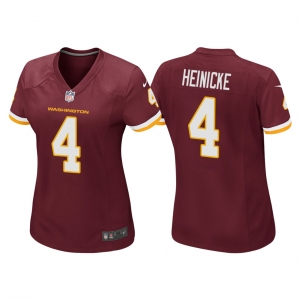 Women's Taylor Heinicke Burgundy Player Limited Team Jersey