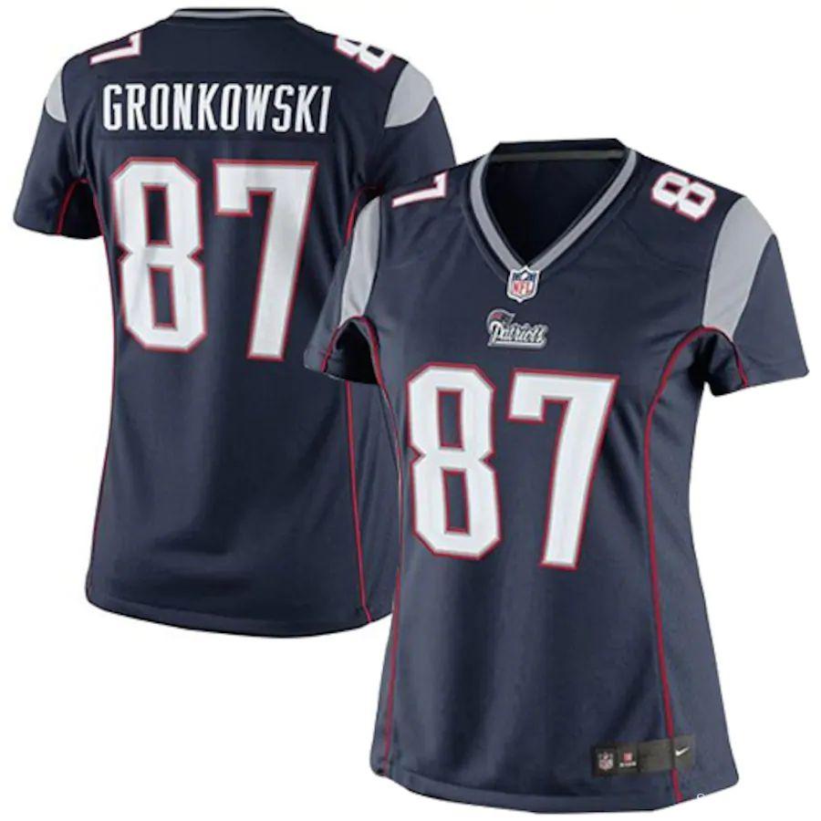 Women's Rob Gronkowski Navy Blue Player Limited Team Jersey