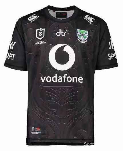 Warriors 2021 Men's Black Rugby Jersey