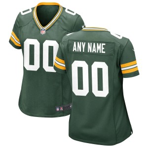 Women's Green Customized Game Team Jersey