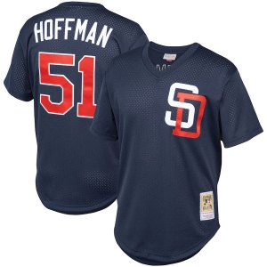 Men's Trevor Hoffman Navy Cooperstown Collection Mesh Batting Practice Throwback Jersey