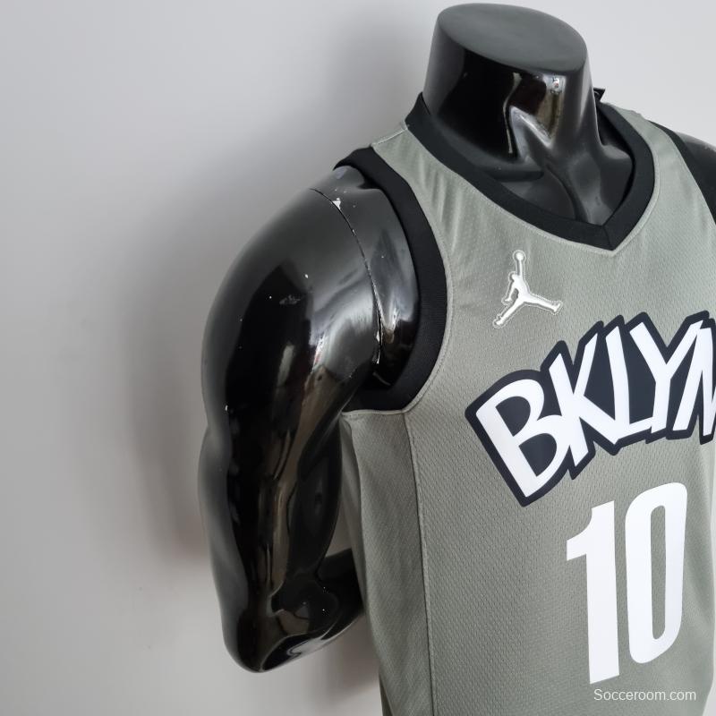 75th Anniversary Simmons #10 Brooklyn Nets City Edition Gray NBA Jersey