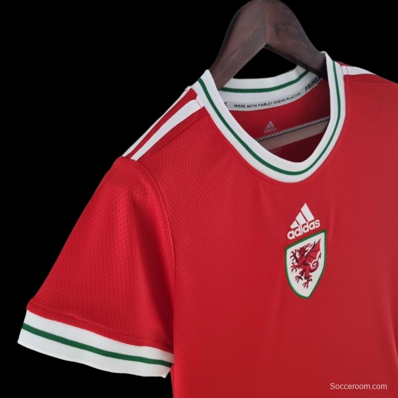 2022 Women Wales Red Soccer Jersey