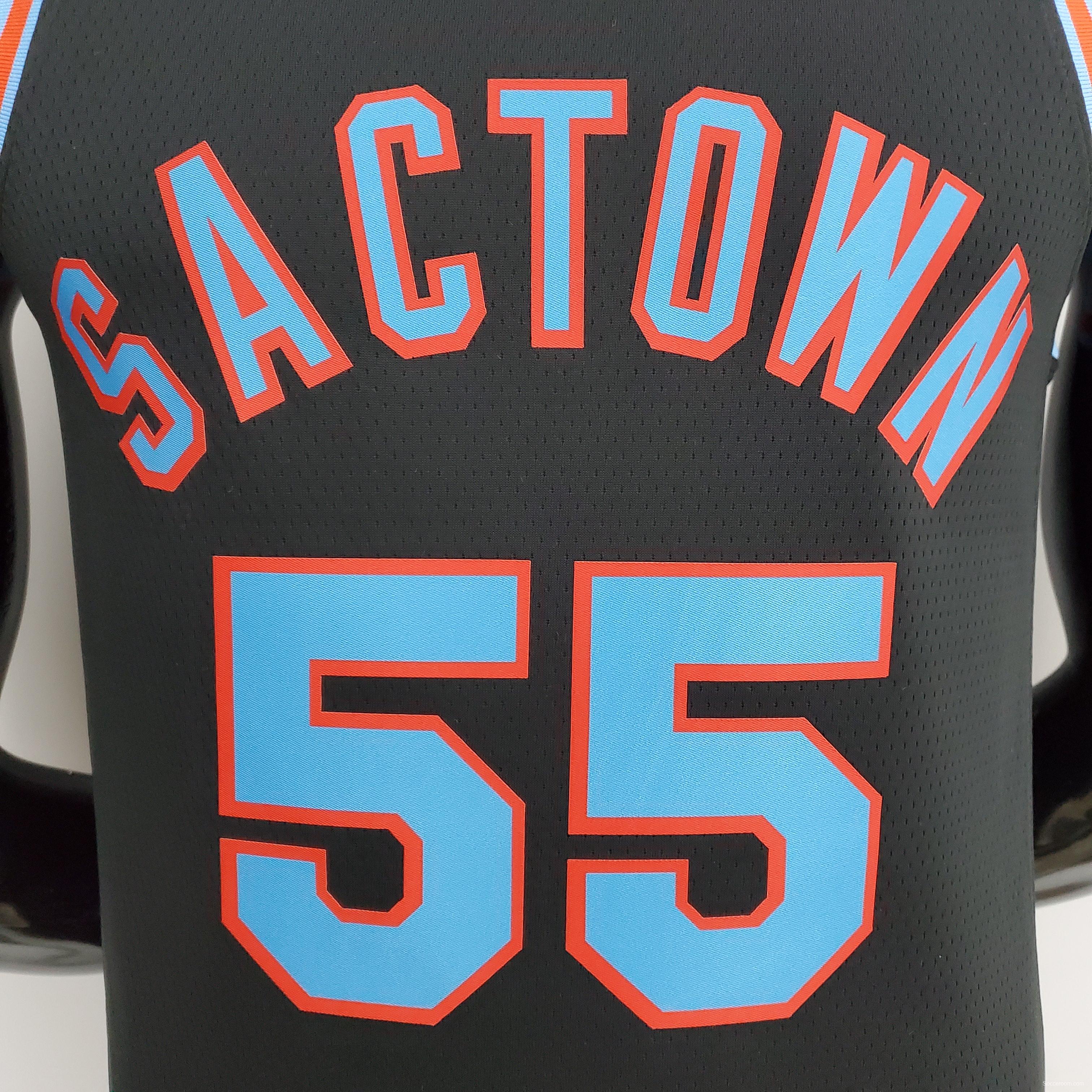 NBA 2021 Kings Williams#55 Black City Edition Jersey