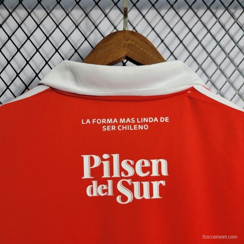 22/23 Colo Colo Third Red Soccer Jersey