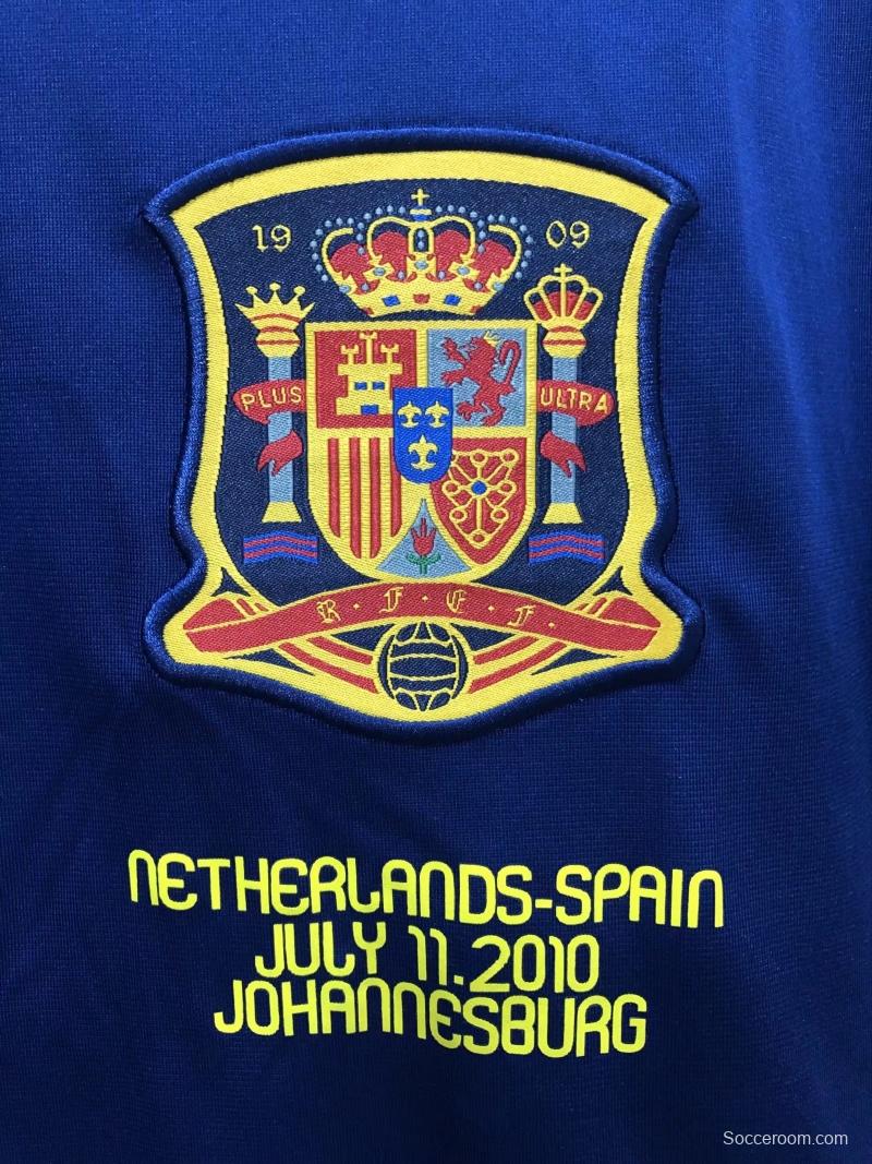 Retro 2010 Spain Away Soccer Jersey