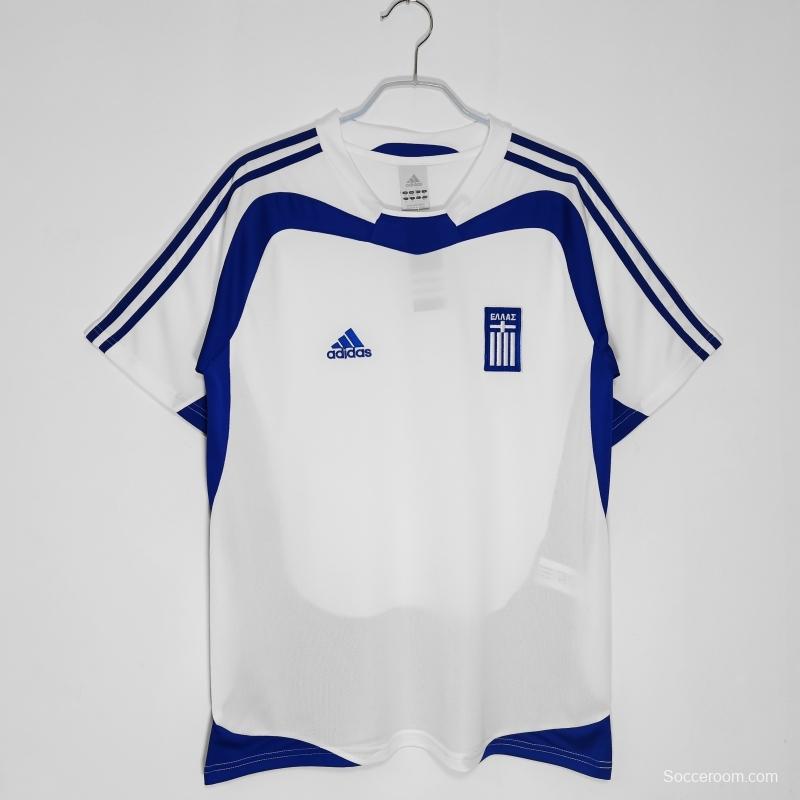 Retro 2004 Greece Away Soccer Jersey