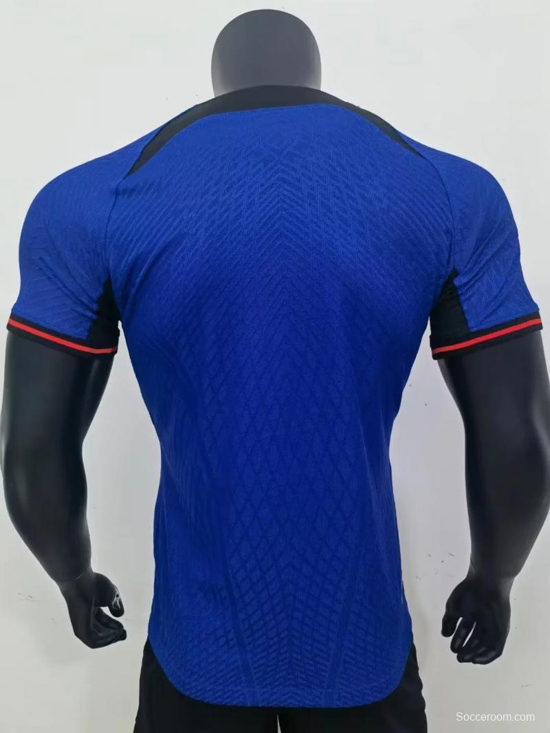 Player Version 2022 Netherlands Away Soccer Jersey