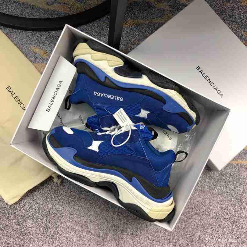 Men Balenciaga Triple-S Sneaker Blue