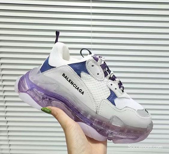 Men/Women Balenciaga Triple S Clear Sole White Sneaker Item 6380380