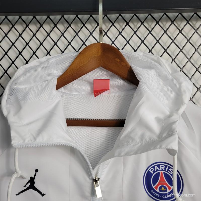 23-24 PSG White Windbreaker