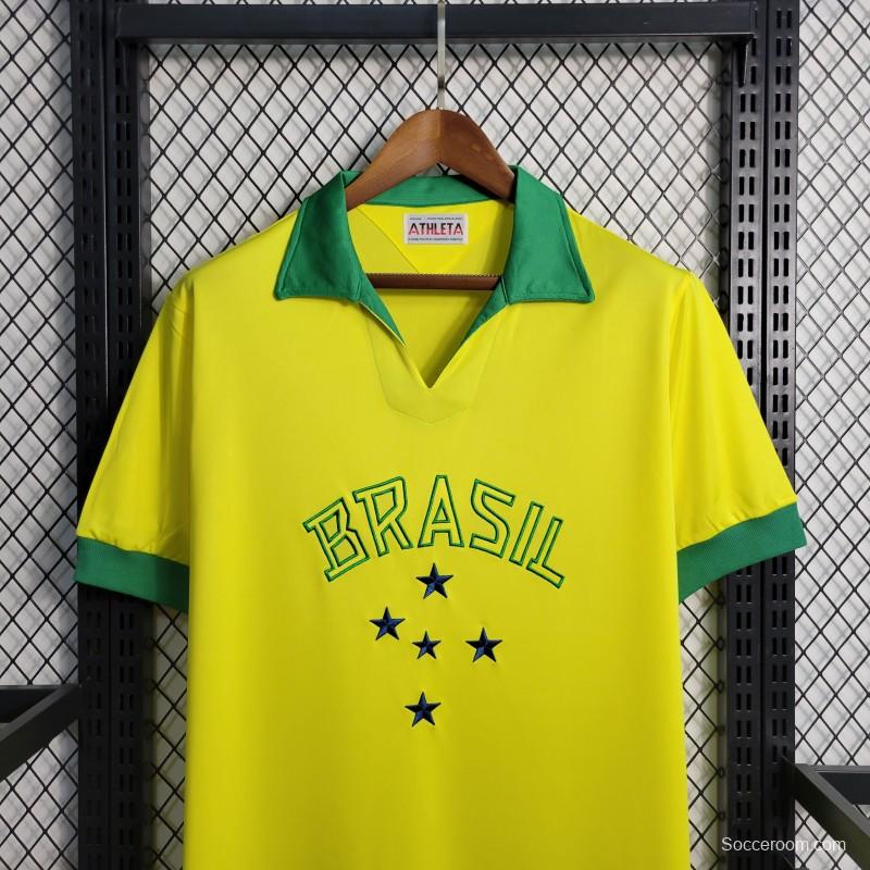 Retro 1958 Brazil Home Jersey