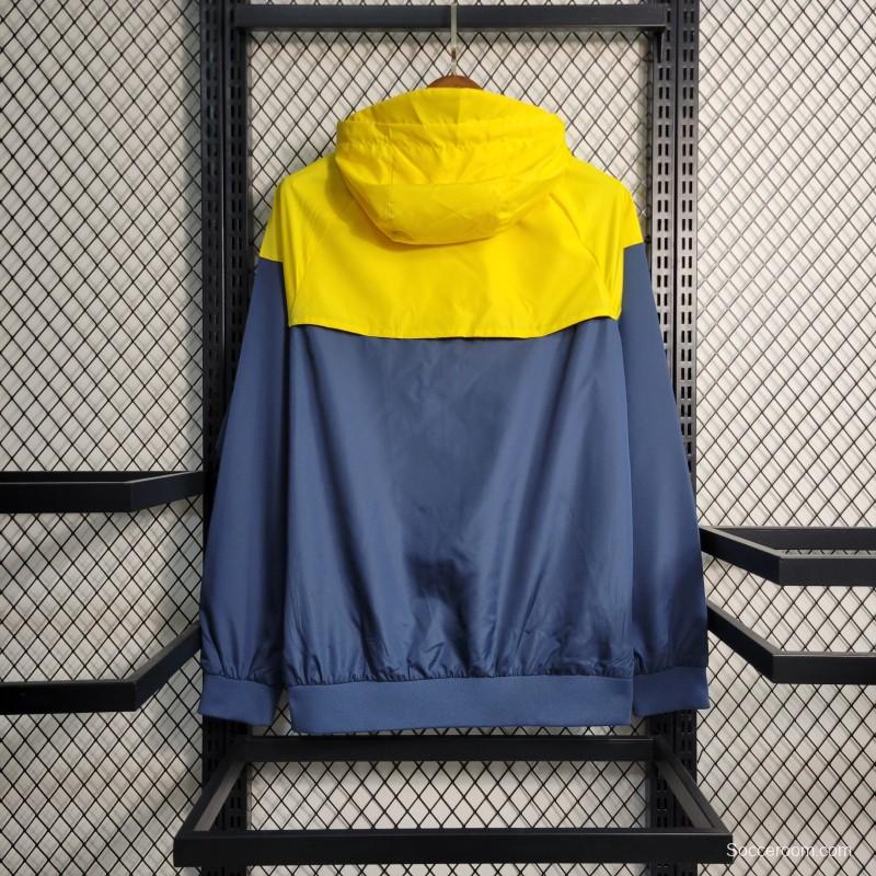 2022 Brazil Yellow Blue Windbreaker