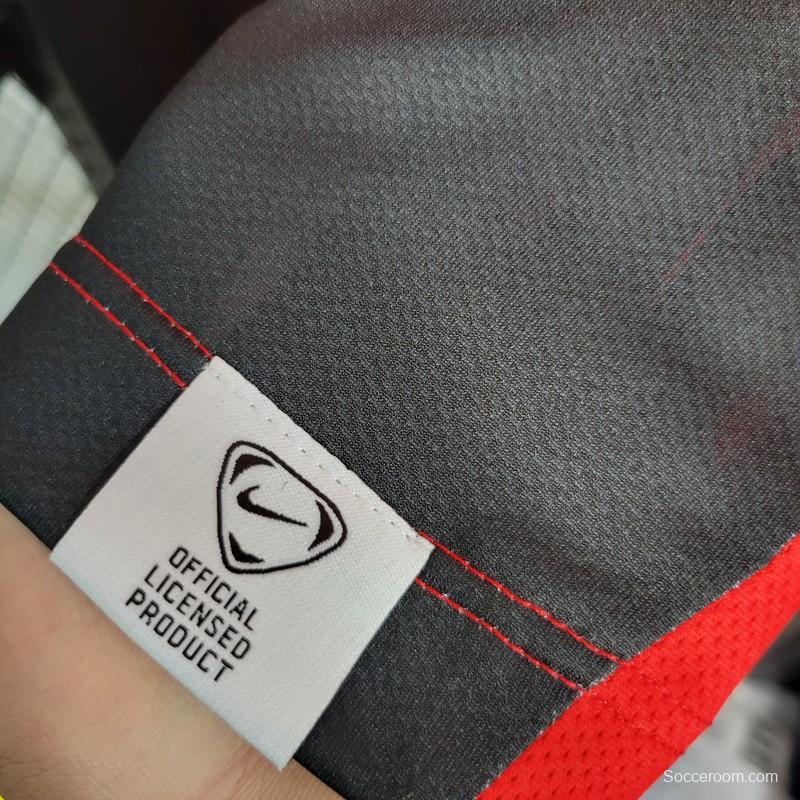 Retro 08-09 Flamengo Third Black Red Jersey