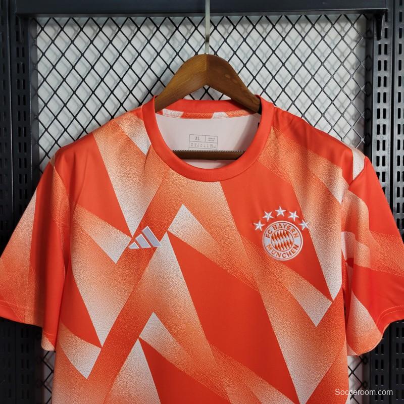 23-24 Olympique Marseille Training Orange Jersey