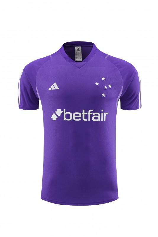 23/24 Cruzeiro Purple Short Sleeve Jersey+Shorts