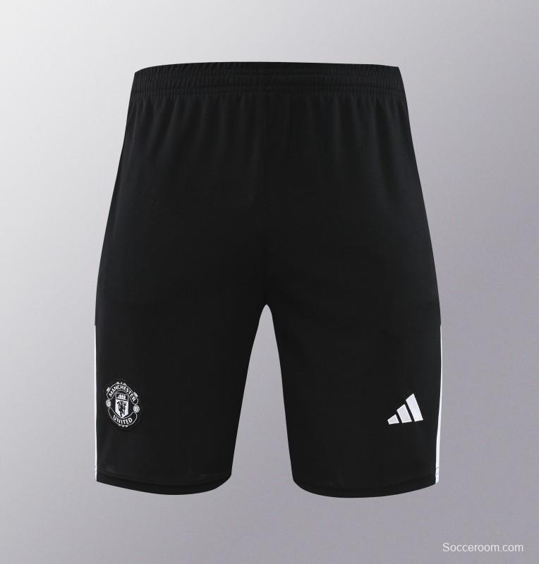 24/25 Manchester United White Short Sleeve Jeresy+Shorts