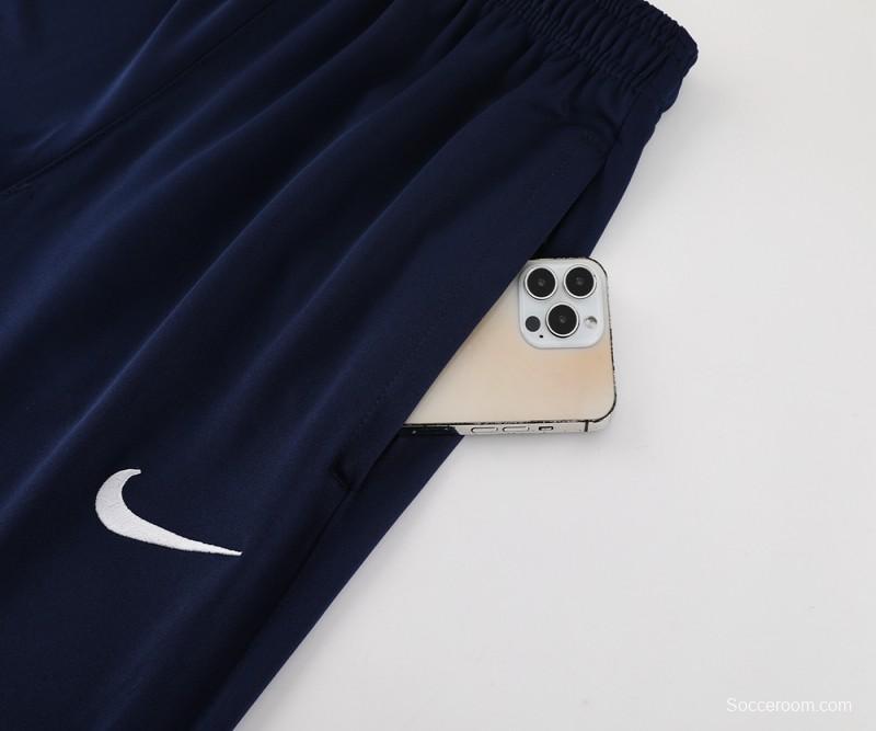 2024 Nike Navy/White Half Zipper Jacket+Pants