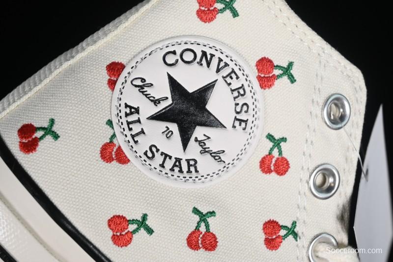 Converse Chuck 1970s Official Cherry Embroidery Canvas Sneakers - A08863C