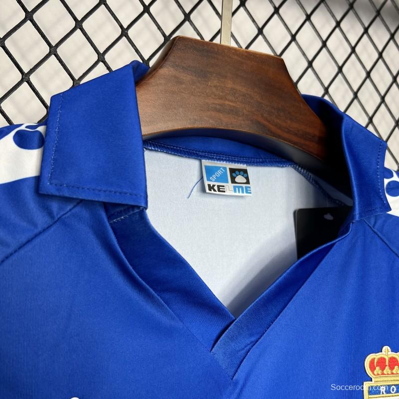 Retro 90/91 Real Oviedo Home Jersey