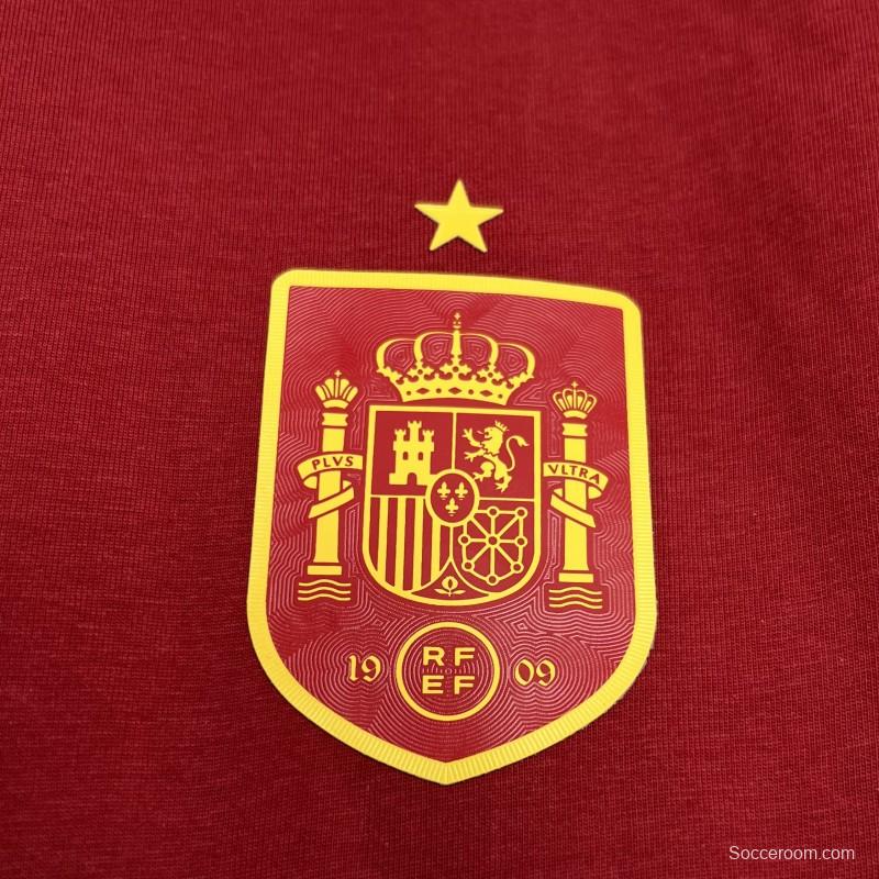 2024 Spain Euro Red Special Jersey