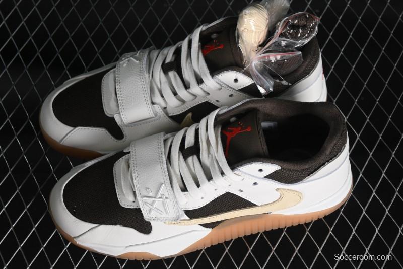 Nike Travis Scott x Jordan Jumpman Jack TR "University Red" Basketball Shoes with Magic Strap - FZ8117-100