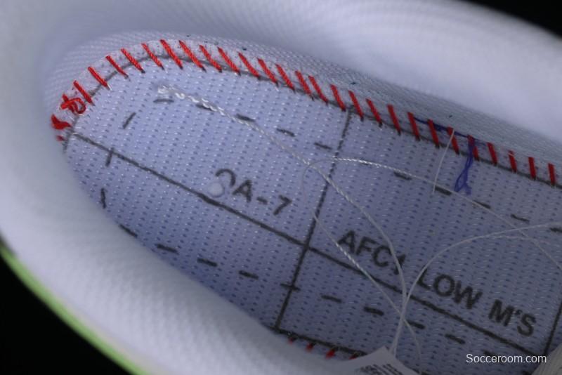 Nike Air Force 1 '07 Low Casual Sneakers in White Green - DV3808-106