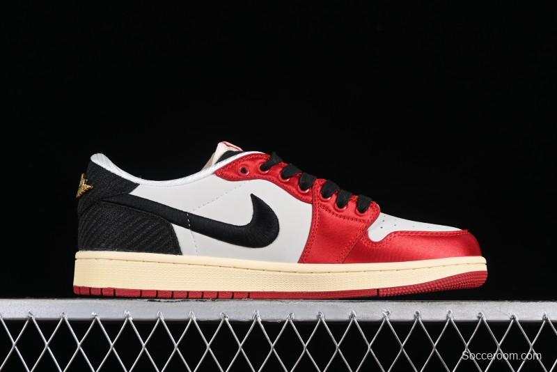 Nike Trophy Room x Jordan 1 Low OG "Away" Casual Sneakers - FN0432-100
