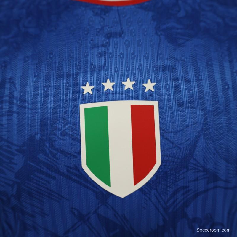 Player Version 2024 Italy Michelangelo Blue Special Training Jersey