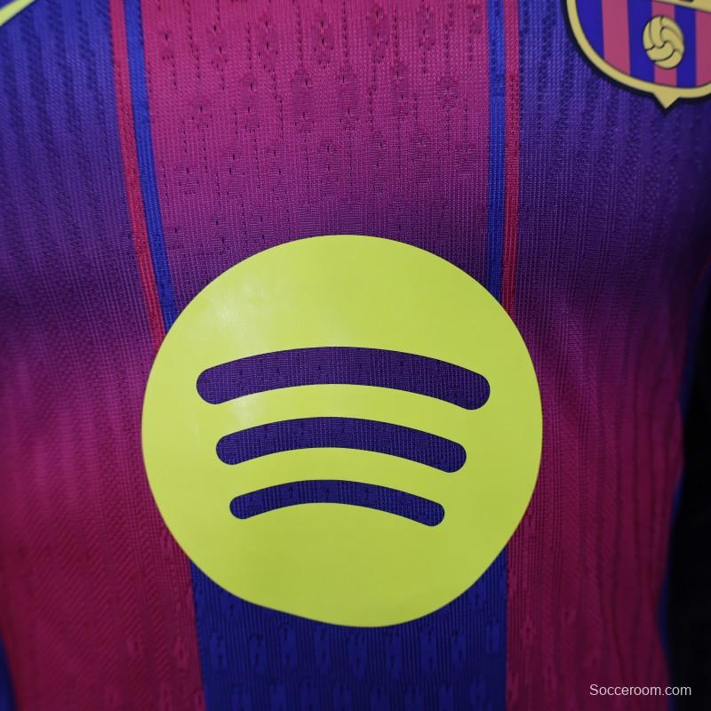 Player Version 25/26 Barcelona Home Jersey