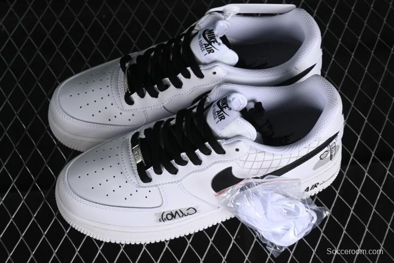 Nike Air Force 1 '07 Low Custom ID Graffiti Chemical Formula Casual Sneakers - AM0703-125